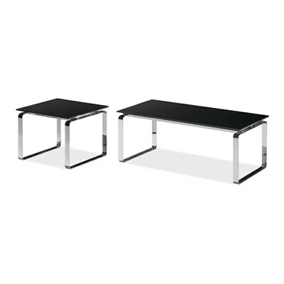 Tavolino da caffè minimalista in vetro